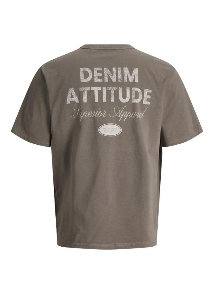 JACK & JONES Plus Size Graphic Crew Neck T-Shirt